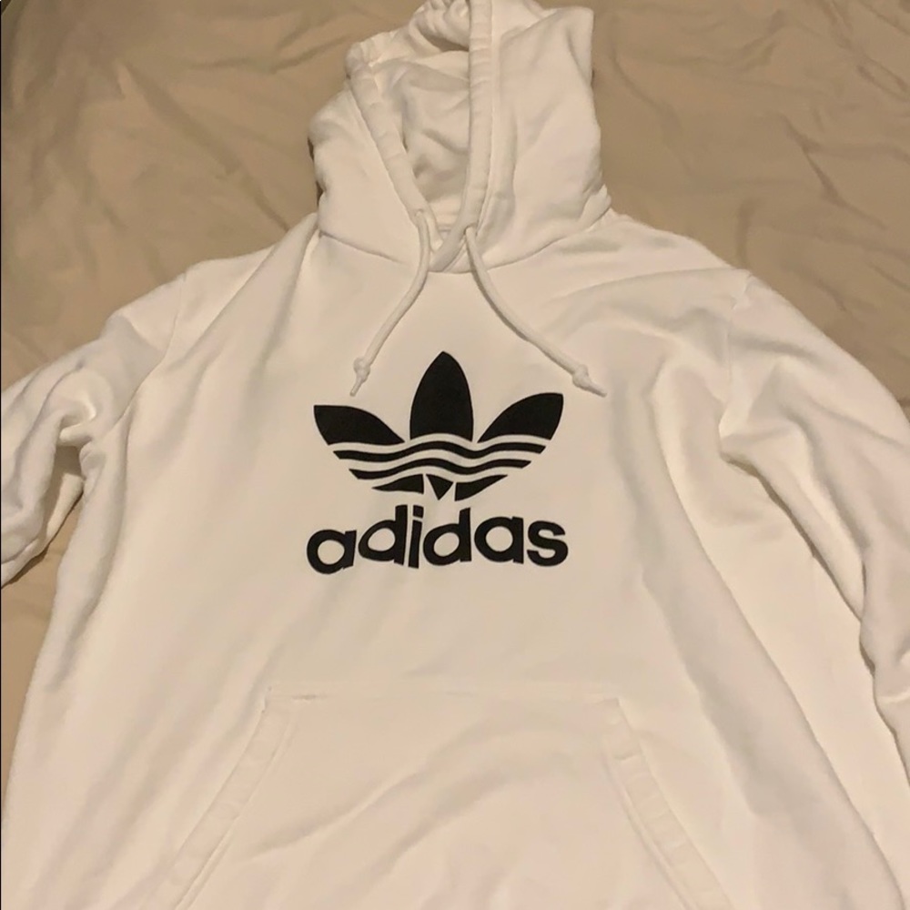 White adidas hoodie